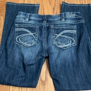 Silver Jeans Women's Boot Cut Jeans - Dark Blue